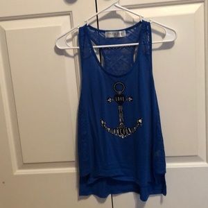 Blue tank top